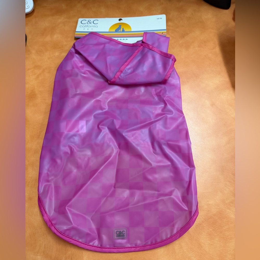 C&C California Vibrant Pink Pet Raincoat